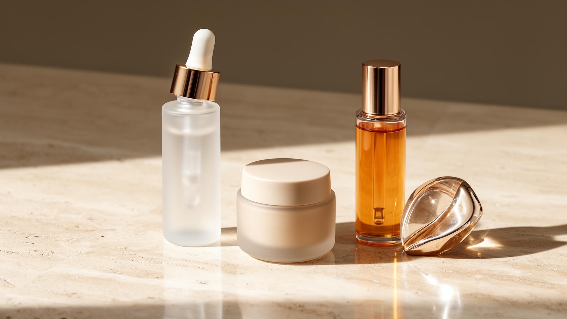 Beauty and wellness flatlay